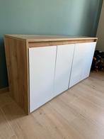Buffetkast hout-wit zo goed als nieuw, Huis en Inrichting, Kasten | Buffetkasten, Ophalen, Met deur(en), 100 tot 150 cm, Zo goed als nieuw