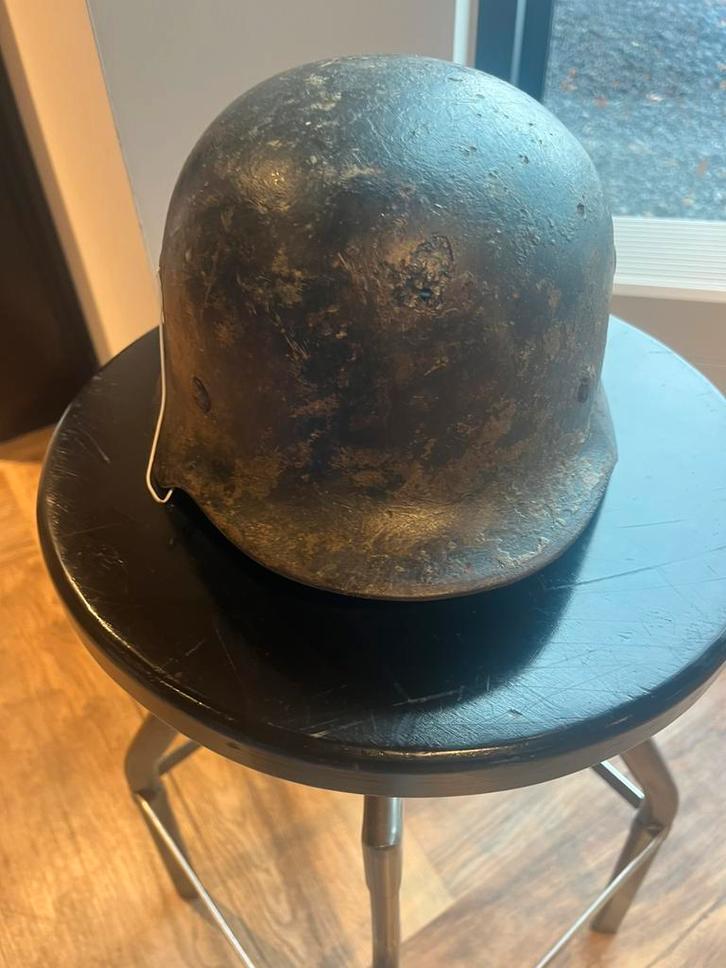 Duitse wehrmacht camo helm, Verzamelen, Militaria | Tweede Wereldoorlog, Ophalen of Verzenden