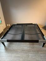 Auping bed 180 x 200 + 2 nieuwe foam matrassen, Verstelbaar, Bruin, Design, Ophalen of Verzenden