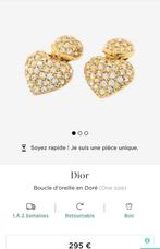 Boucles d'oreilles Christian Dior Pièce Unique, Or, Avec cristal, Puces ou Clous, Enlèvement ou Envoi