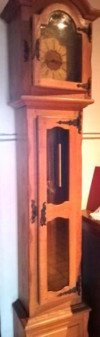 Eiken staande klok, Huis en Inrichting, Ophalen, Gebruikt, Analoog, Staande klok