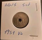 België: 5 ct Albert I 1931 Vlaamse, Postzegels en Munten, Verzenden, Metaal, Losse munt