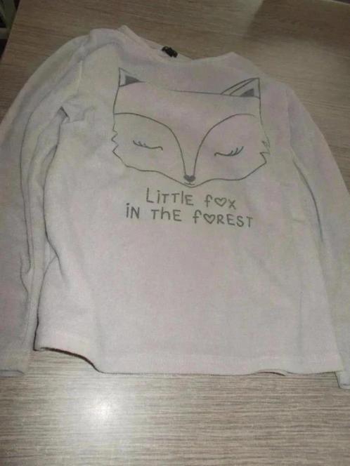 (*)  Pyjama fille Kiabi avec motifs renard taille 140., Kinderen en Baby's, Kinderkleding | Maat 140, Zo goed als nieuw, Meisje