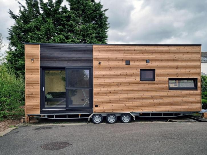 NIEUW lichtrijk Tiny House te koop, Caravans en Kamperen, Stacaravans, tot en met 2, Ophalen