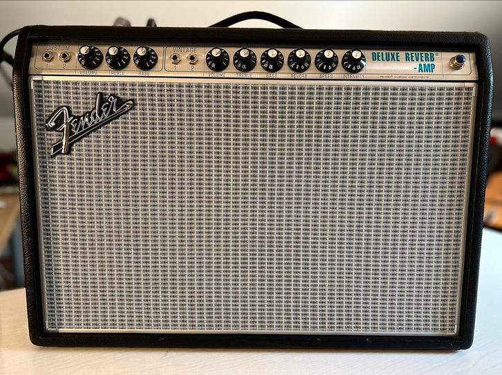 Fender 68 custom deluxe reverb, Muziek en Instrumenten, Versterkers | Bas en Gitaar, Zo goed als nieuw, Ophalen