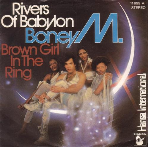 Set van 6 vinylplaten in 45 toeren van BOney M, Cd's en Dvd's, Vinyl | Pop, Gebruikt, 1960 tot 1980, Overige formaten, Verzenden