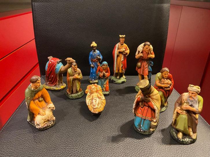 Oude antieke kerstfiguren, Antiek en Kunst, Curiosa en Brocante, Ophalen