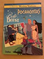 Leesboek Disney Belle en het beest + Pocahontas, Livres, Comme neuf, Enlèvement, Contes (de fées)