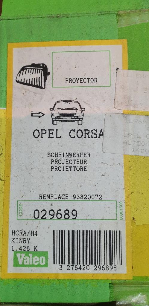 OPEL CORSA HEEFT KOPLAMPEN EN RICHTINGAANWIJZERS., Auto-onderdelen, Verlichting, Opel, Ophalen of Verzenden