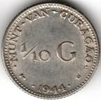 Curacao : 1/10 Gulden 1944 D Denver Zilver 0,64 KM#43 Ref 14, Zilver, Ophalen of Verzenden, Losse munt, Midden-Amerika