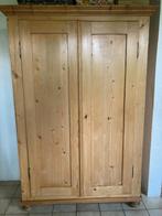 antieke kledingkast van pichpin-hout, Ophalen, Gebruikt, 100 tot 150 cm, 150 tot 200 cm
