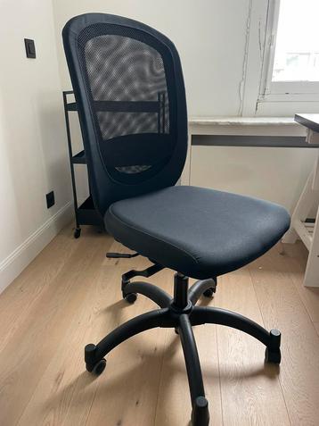 Verstelbare bureaustoel Ikea, Huis en Inrichting, Bureaustoelen, Ophalen, Gebruikt, Zwart, Bureaustoel