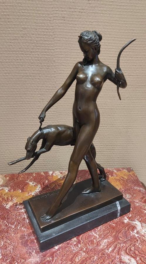 Statue Bronze Diane- Edward McCartan, Antiek en Kunst, Kunst | Beelden en Houtsnijwerken, Ophalen of Verzenden