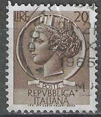 Italie 1955/1960 - Yvert 715 - Pièce Syracuse - 20 l. (ST), Envoi, Affranchi