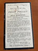 Rouwkaart F. Pollet  Lichtervelde + Torhout 1925, Verzamelen, Bidprentjes en Rouwkaarten, Verzenden, Rouwkaart