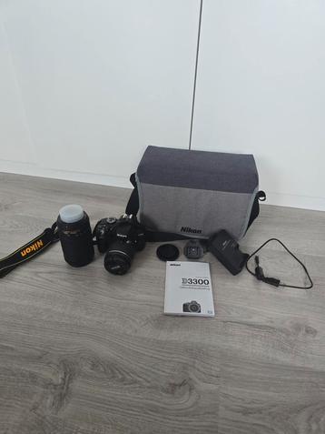 Nikon D3300 avec 2 objectifs, Enlèvement, Comme neuf, Nikon