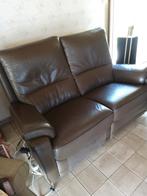 lederen relax en lederen 2zit met 1 manuele relaxzitting., Ophalen, Gebruikt