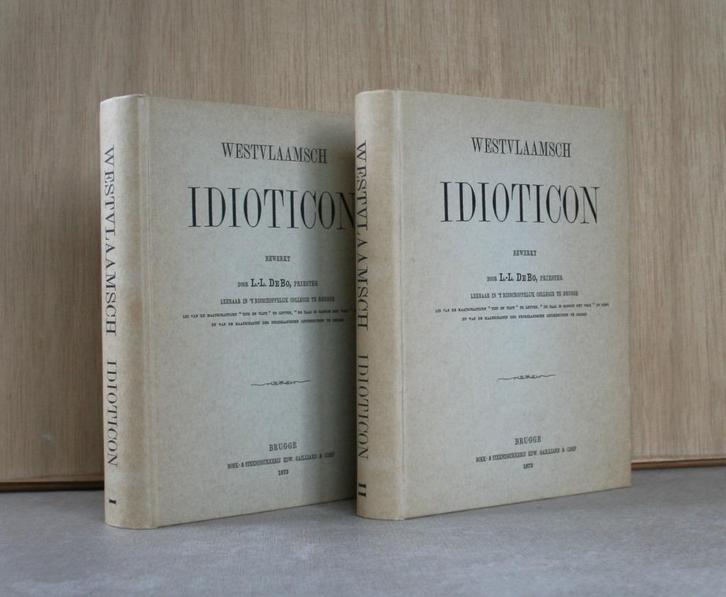 Westvlaamsch Idioticon - 2 delen - €40, Boeken, Woordenboeken, Gelezen, Nederlands, Ophalen of Verzenden