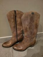 Bruine laarzen met hak maat 37, Hoge laarzen, Bruin, Ophalen of Verzenden, Zo goed als nieuw