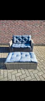 Tuinzetel + voetbankje, Tuin en Terras, Tuinsets en Loungesets, Ophalen of Verzenden, Gebruikt
