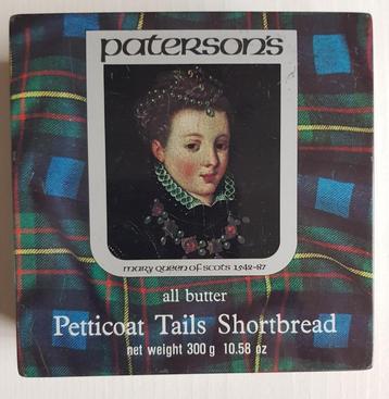 Schots blik, Paterson's shortbread, tartan, Marie Stuart disponible aux enchères