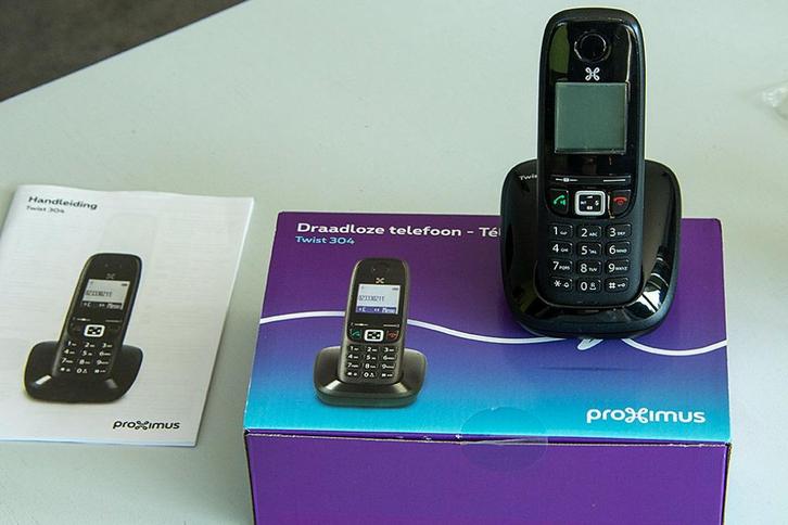 draadloze telefoon Twist 304, Telecommunicatie, Vaste telefoons | Handsets en Draadloos, Gebruikt, 1 handset, Stralingsarm, Ophalen