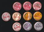 10 verschillende oude Looza kroonkurken met kurk jaren '60, Verzamelen, Ophalen of Verzenden, Gebruikt, Overige typen, Overige merken