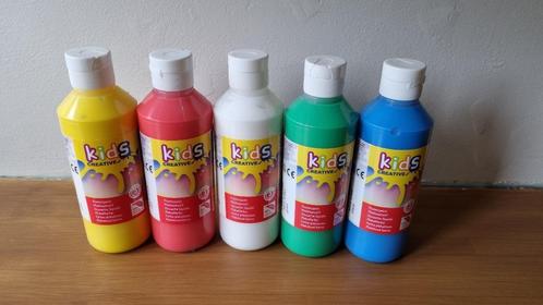 set plakkaatverf Kids creative 5x250ml, Hobby & Loisirs créatifs, Peinture, Neuf, Autres types, Enlèvement ou Envoi