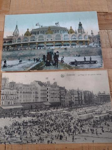 2 CARTES POSTALES ANCIENNES OSTENDE, ENVOYÉES GUERRE MOND 1 disponible aux enchères