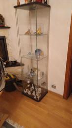 Vitrinekast met glazen deur, Huis en Inrichting, Kasten | Vitrinekasten, Ophalen, Minder dan 50 cm, 150 tot 200 cm, 25 tot 50 cm