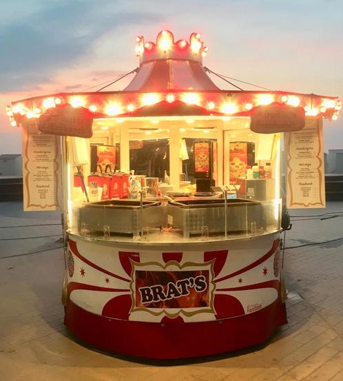 Foodtruck hamburgerkraam horeca verkoopwagen aanhangwagen 3m, Zakelijke goederen, Stock en Retail | Verkoopwagens, Ophalen