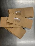 Grote stock blokbodemzakjes - bruin papier - foodgrade, Ophalen