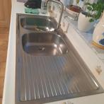 evier 2 bac, Enlèvement, Utilisé, 25 à 50 cm, 100 à 150 cm