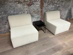Twee modulaire loungezetels – Belgische herkomst, Ophalen, Eenpersoons, Minder dan 75 cm, Zo goed als nieuw