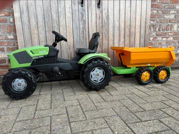 Tractor Deutz met kipkar Joskin beschikbaar voor biedingen