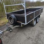 Grote dubbelassige aanhangwagen volledig gerenoveerd 300x150, Ophalen, Gebruikt