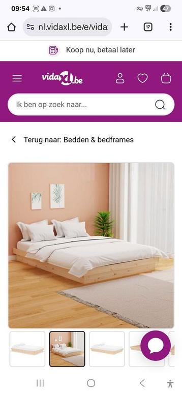 Compleet bed 1.20m breed, eventueel voor studentenkot., Enlèvement, Comme neuf