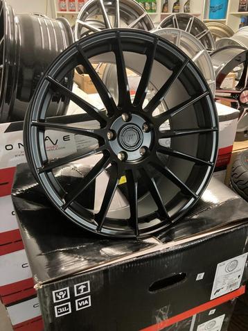 NIEUWE Velgenset JR SL05 19x8,5 ET45 5x112 Matt Black  beschikbaar voor biedingen
