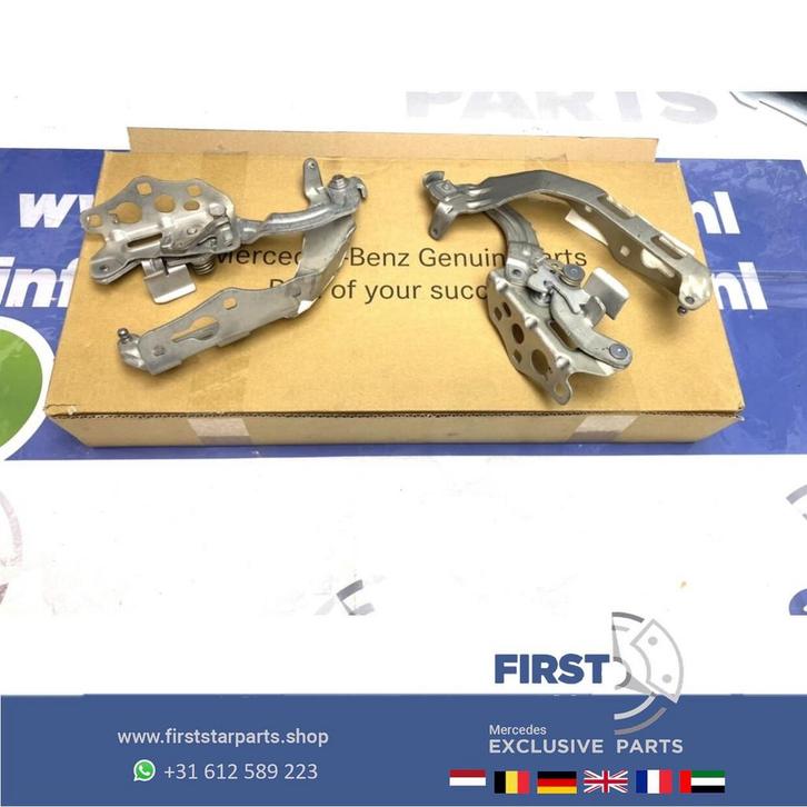 W205 C KLASSE MOTORKAP SCHARNIER LINKS + RECHTS 2014-2021 SE, Auto-onderdelen, Carrosserie, Mercedes-Benz, Gebruikt, Ophalen of Verzenden