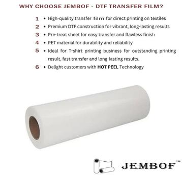 DTF film 33cm x 100m hotpeel dtf papier beschikbaar voor biedingen