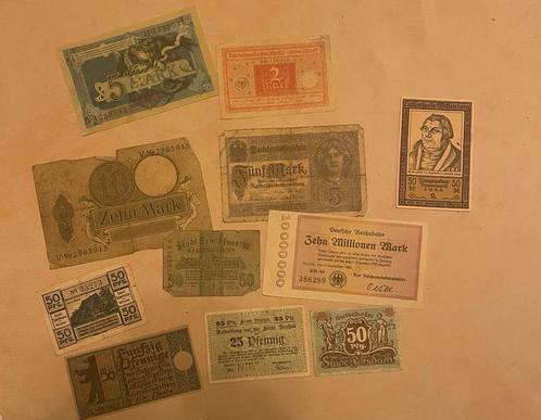 Duitse bankbiljetten reichsbanknote, Timbres & Monnaies, Monnaies & Billets de banque | Collections, Billets de banque, Enlèvement