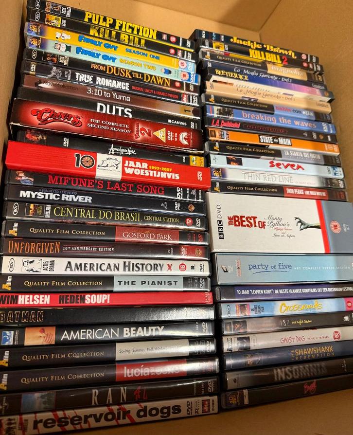 DVD collectie: 57 kwaliteitsfilms en -series, Cd's en Dvd's, Dvd's | Actie, Zo goed als nieuw, Ophalen