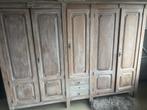 Kleerkast met commode en nachtkastjes gratis, Huis en Inrichting, Ophalen, Gebruikt, Hout