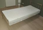Pocketveren matras + beddengoed en matrasbeschermer, 90 cm, Une personne, Utilisé, Matelas
