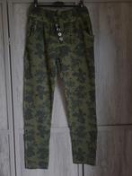 jogging broek groen khaki motief plant bloem S/M Nieuw, Nieuw, Ophalen of Verzenden, Maat 36 (S), Lang