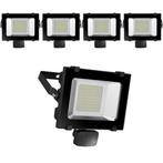 4 projecteurs LED 50w avec capteur nouveau !!!, Neuf, Spot encastrable ou Spot mural, Envoi, Métal ou Aluminium