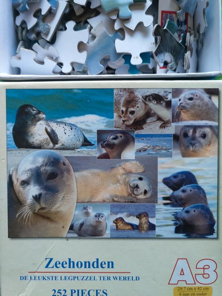 puzzel zeehonden 252 pieces, Kinderen en Baby's, Speelgoed | Kinderpuzzels, Gebruikt, Ophalen