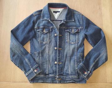 Tommy Hilfiger donkerblauwe jeansvest maat 152 in nieuwstaat, Neuf, Garçon ou Fille, Enlèvement ou Envoi, Tommy Hilfiger