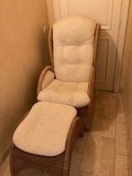 rotan stoel met bankje, Huis en Inrichting, Ophalen, Gebruikt, Eenpersoons, Landelijk