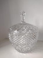Punchbowl / grote kom met deksel in kristal, Antiek en Kunst, Ophalen